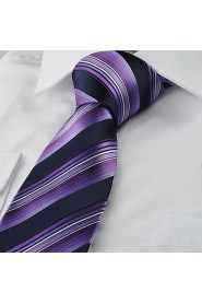 Men's Striped Tie Suits Necktie For Formal Wedding Party Holiday Business With Gift Box (2 Colors Available)