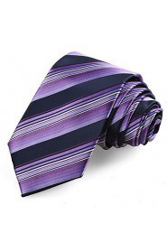 Men's Striped Tie Suits Necktie For Formal Wedding Party Holiday Business With Gift Box (2 Colors Available)