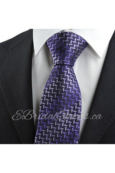 Men's Diamond Pattern Novelty Microfiber Tie Necktie With Gift Box (5 Colors Available)