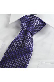 Men's Diamond Pattern Novelty Microfiber Tie Necktie With Gift Box (5 Colors Available)