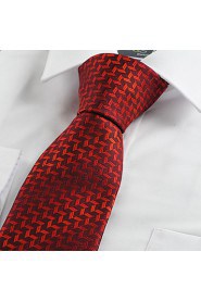 Men's Diamond Pattern Novelty Microfiber Tie Necktie With Gift Box (5 Colors Available)