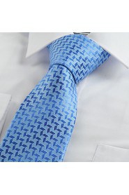 Men's Diamond Pattern Novelty Microfiber Tie Necktie With Gift Box (5 Colors Available)