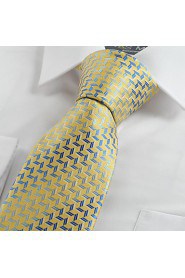 Men's Diamond Pattern Novelty Microfiber Tie Necktie With Gift Box (5 Colors Available)