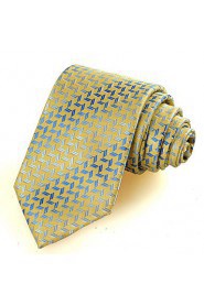 Men's Diamond Pattern Novelty Microfiber Tie Necktie With Gift Box (5 Colors Available)