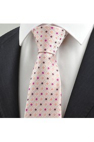 Men's Bohemian Floral Checked Formal Microfiber Tie Necktie Formal With Gift Box (5 Colors Available)