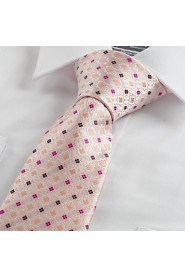 Men's Bohemian Floral Checked Formal Microfiber Tie Necktie Formal With Gift Box (5 Colors Available)