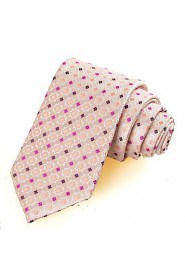 Men's Bohemian Floral Checked Formal Microfiber Tie Necktie Formal With Gift Box (5 Colors Available)