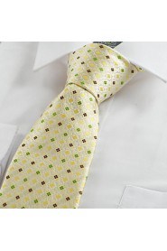 Men's Bohemian Floral Checked Formal Microfiber Tie Necktie Formal With Gift Box (5 Colors Available)