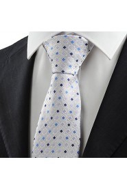 Men's Bohemian Floral Checked Formal Microfiber Tie Necktie Formal With Gift Box (5 Colors Available)