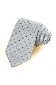 Men's Bohemian Floral Checked Formal Microfiber Tie Necktie Formal With Gift Box (5 Colors Available)