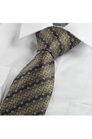 Men's Lucky Ancient Coin Pattern Microfiber Tie Necktie Formal With Gift Box (4 Colors Available)