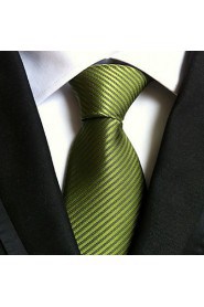 Men Wedding Cocktail Necktie At Work Green Colors Tie