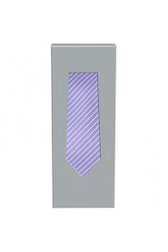 Men's Necktie Purple Lavender Violet Striped Wedding/Business/Work/Formal/Casual Tie With Gift Box