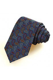 Men's Paisley Pattern Microfiber Tie Necktie Novelty Wedding Party Holiday With Gift Box (6 Colors Available)