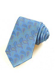 Men's Paisley Pattern Microfiber Tie Necktie Novelty Wedding Party Holiday With Gift Box (6 Colors Available)