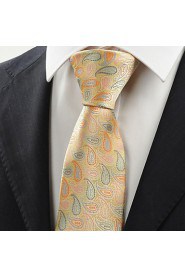 Men's Paisley Pattern Microfiber Tie Necktie Novelty Wedding Party Holiday With Gift Box (6 Colors Available)