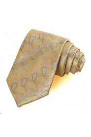 Men's Paisley Pattern Microfiber Tie Necktie Novelty Wedding Party Holiday With Gift Box (6 Colors Available)