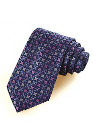 Men's Bohemian Floral Antique Checked Microfiber Tie Necktie Gift With Gift Box(3 Colors Available)