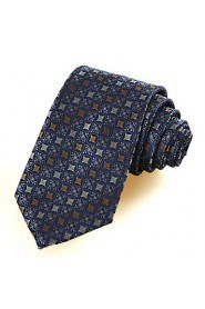 Men's Bohemian Floral Antique Checked Microfiber Tie Necktie Gift With Gift Box(3 Colors Available)