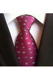 Men Wedding Cocktail Necktie At Work Rosered Flower Tie