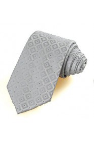 Men's Gradient Checked Microfiber Tie Formal Suit Necktie Formal With Gift Box (5 Colors Available)