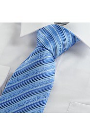 Men's Flora Pattern Striped Microfiber Tie Necktie Formal Wedding Holiday With Gift Box (3 Colors Available)