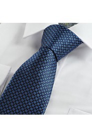 Men's Navy Blue Tie Wedding/Party/Work/Casual Necktie With Gift Box