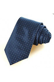 Men's Navy Blue Tie Wedding/Party/Work/Casual Necktie With Gift Box