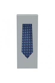 Men's Navy Dark Blue Square Check Necktie Business Work Casual Tie With Gift Box