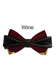 Unisex Vintage/Party/Work/Casual Bow Tie , PU