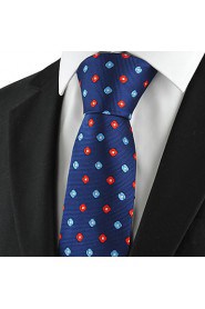 Men's Polka Pattern Microfiber Classic Tie Formal Necktie Holiday Business With Gift Box (5 Colors Available)