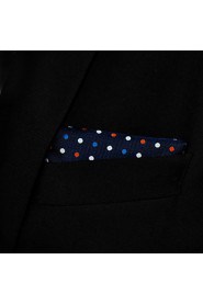 Blue Dotty Dots Pocket Square Hankies Hanky Mens Handkerchief Large