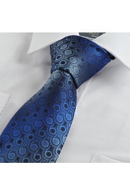 Men's Gradient Swirl Pattern Microfiber Tie Necktie Wedding Party Holiday With Gift Box (6 Colors Available)