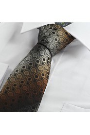 Men's Gradient Swirl Pattern Microfiber Tie Necktie Wedding Party Holiday With Gift Box (6 Colors Available)