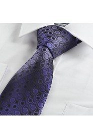 Men's Gradient Swirl Pattern Microfiber Tie Necktie Wedding Party Holiday With Gift Box (6 Colors Available)