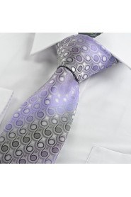 Men's Gradient Swirl Pattern Microfiber Tie Necktie Wedding Party Holiday With Gift Box (6 Colors Available)