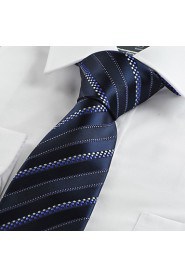 Men's Dotted Striped Classic Glossy Tie Necktie Wedding Holiday Business With Gift Box (4 Colors Available)