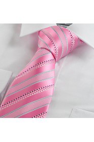 Men's Dotted Striped Classic Glossy Tie Necktie Wedding Holiday Business With Gift Box (4 Colors Available)