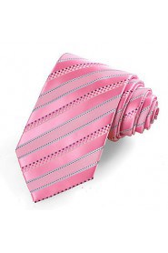 Men's Dotted Striped Classic Glossy Tie Necktie Wedding Holiday Business With Gift Box (4 Colors Available)