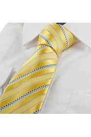 Men's Dotted Striped Classic Glossy Tie Necktie Wedding Holiday Business With Gift Box (4 Colors Available)