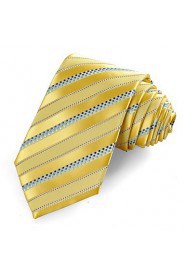 Men's Dotted Striped Classic Glossy Tie Necktie Wedding Holiday Business With Gift Box (4 Colors Available)