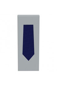 Men's Navy Dark Blue Dot Necktie Business Work Casual Tie With Gift Box