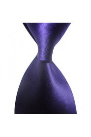 Men's Solid Plain Microfiber Tie Necktie With Gift Box (5 Colors Available)