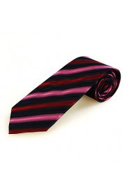 Men's Gradient Color Striped Microfiber Tie Necktie For Wedding Party Holiday With Gift Box(5 Colors Available)