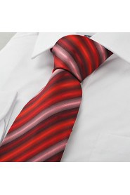 Men's Gradient Color Striped Microfiber Tie Necktie For Wedding Party Holiday With Gift Box(5 Colors Available)