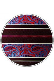 Paisley Blue Red White Pocket Square Mens Hankies Hanky