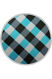 Men's Casual Check Pattern Multicolor Silk Handkerchief