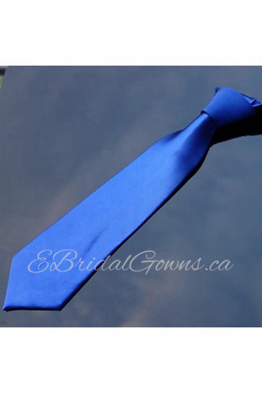 Men's Polyester Royal Blue Color 7cm Slim Ties(1pc)