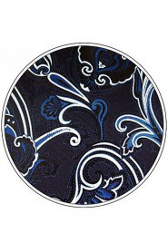 Men's Tie Paisley Navy Blue 100% Silk New Fashion Casual