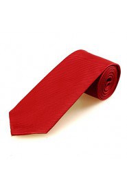 Men's Pure Colour Striped Microfiber Tie Necktie For Wedding Party Holiday With Gift Box (5 Colors Available)